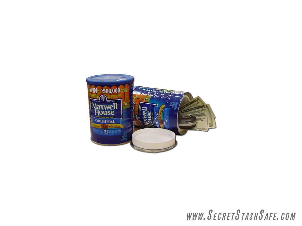 Maxwell House Coffee Secret Stash Can Hidden Diversion Security Safe