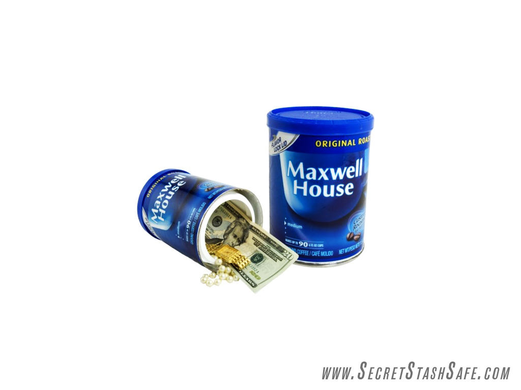Maxwell House Coffee Secret Stash Can Hidden Diversion Security Safe 2