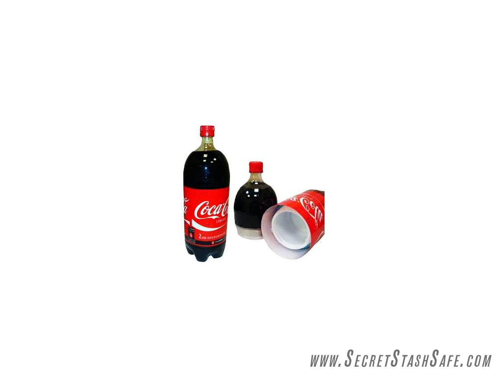 Coca Cola Soda Secret Stash 2 Liter Bottle Hidden Diversion Security Safe