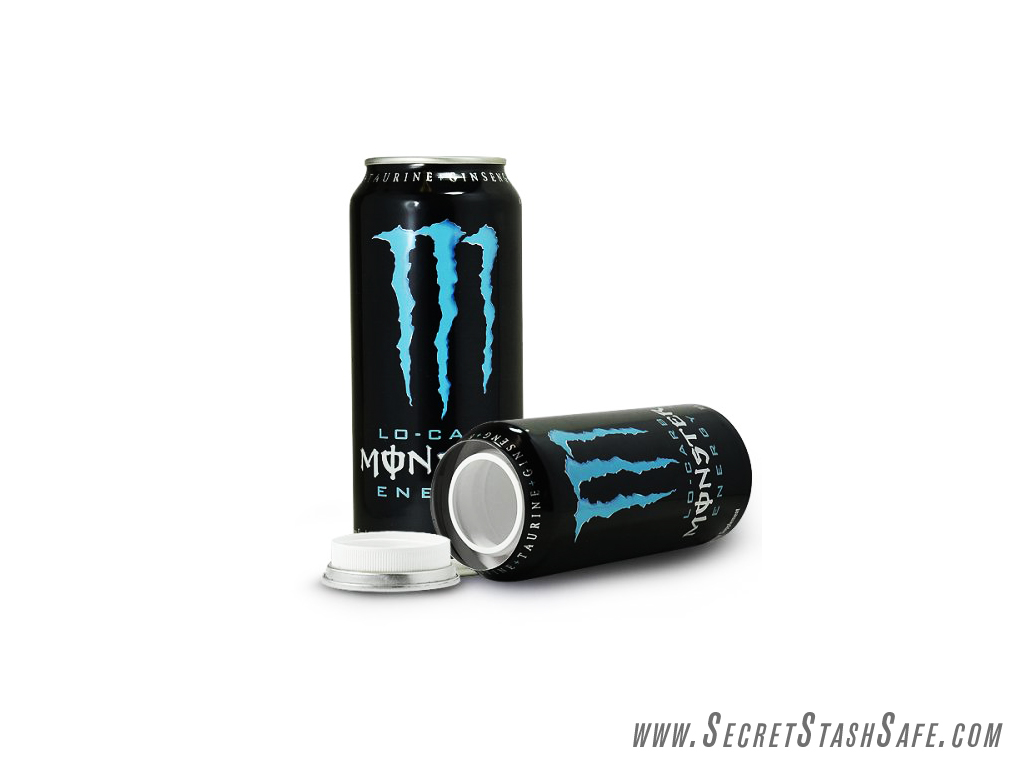Monster Energy Drink Blue Secret Stash Can Hidden Diversion Security Safe