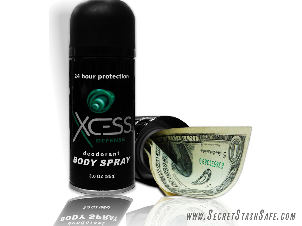 Xcess Deodorant Body Spray Secret Stash Can Hidden Diversion Security Safe