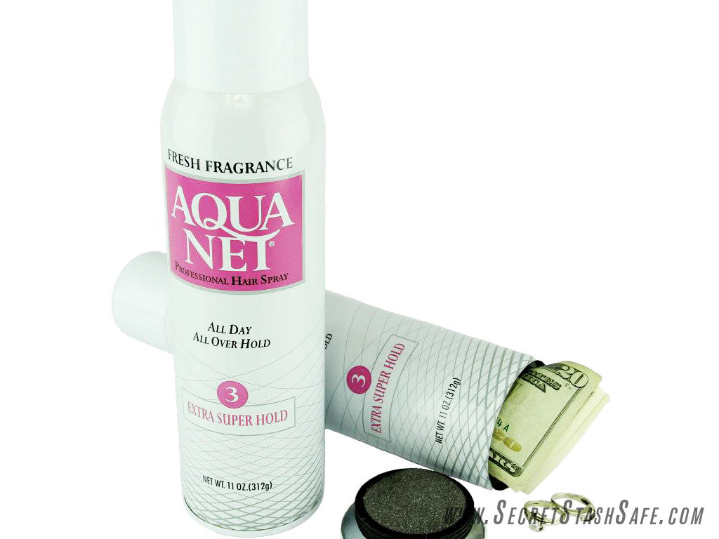Aqua Net Fresh Fragrance Hair Spray Secret Stash Can Hidden Diversion Security Safe 2