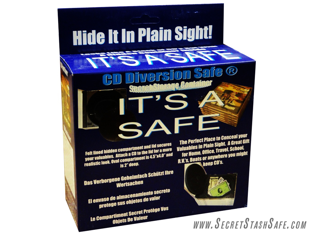 CD Stack Secret Stash Hidden Diversion Security Safe 4