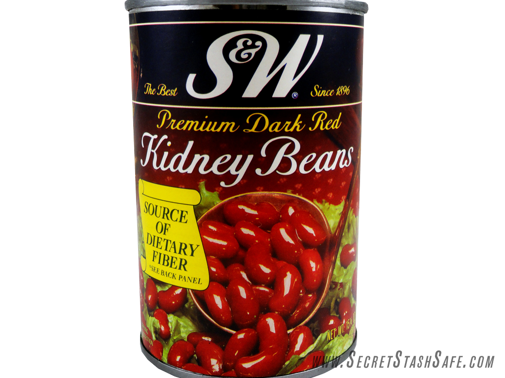 S&W Kidney Beans Secret Stash Can Hidden Diversion Security Safe