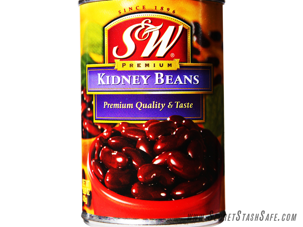 S&W Kidney Beans Secret Stash Can Hidden Diversion Security Safe 6