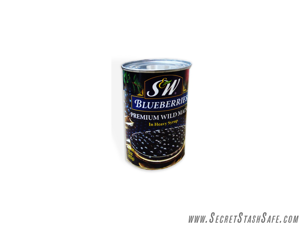 S&W Blueberries In Heavy Syrup Secret Stash Can Hidden Diversion Security Safe 2