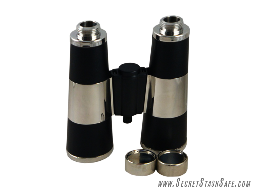 Premium Binocular Flask Gift Set Secret Stash Hidden Diversion Security Safe 6